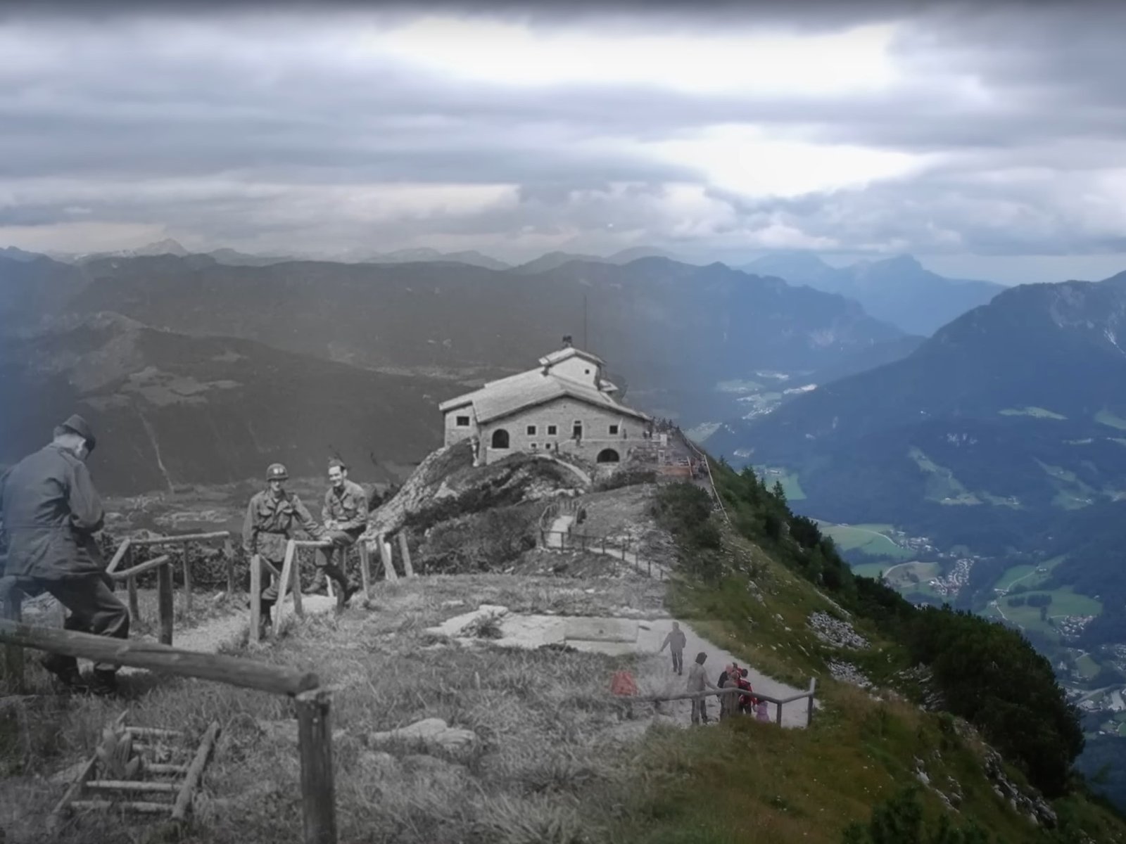 Eagles nest Berchtesgaden then and now
