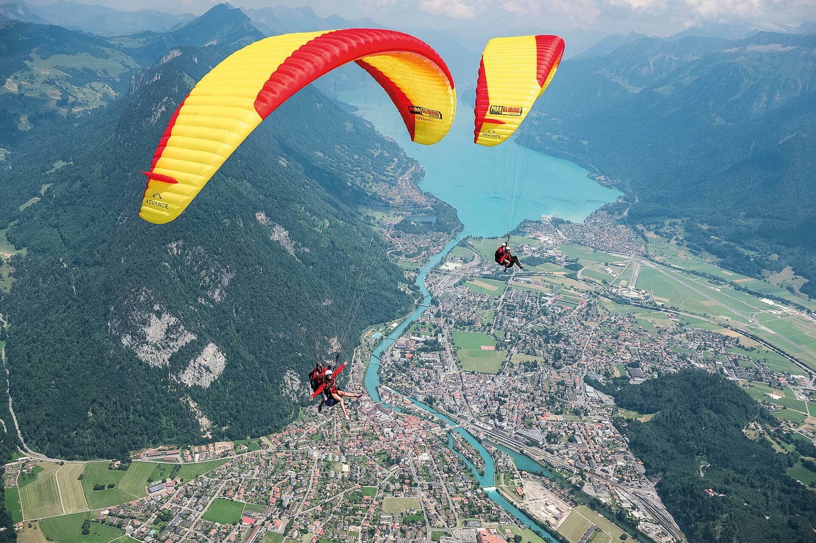 Paragliding Interlaken Switzerland Swiss Alps