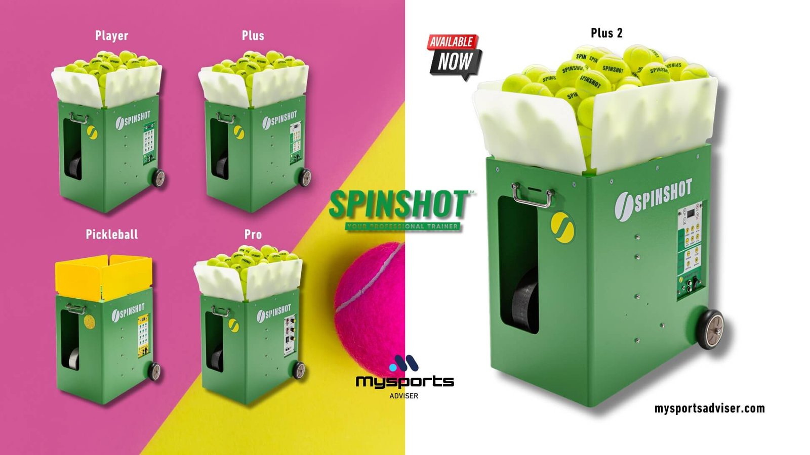 Spinshot tennis ball machine pickleball machine all products MySportsAdviser