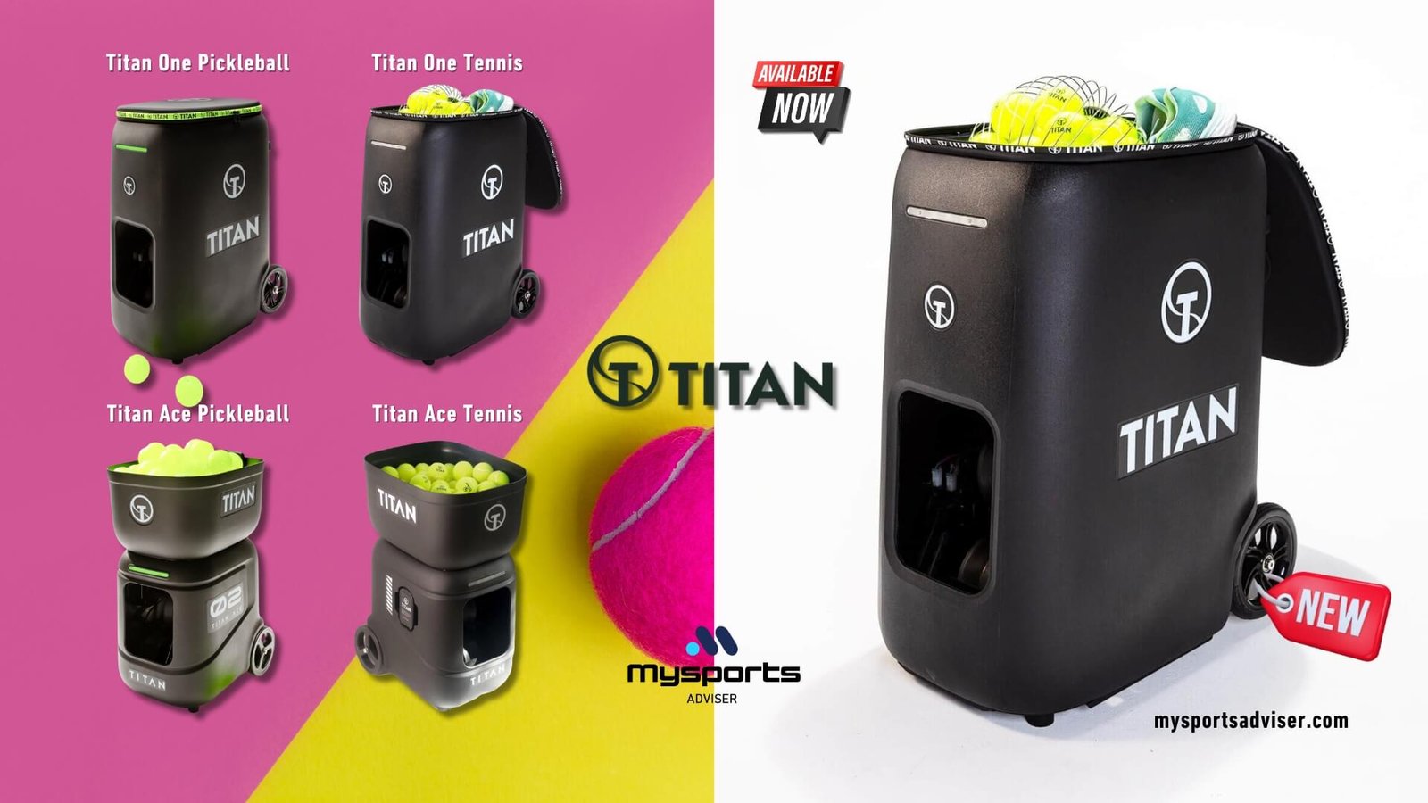 Titan tennis ball machine Titan pickleball machine discount code all products