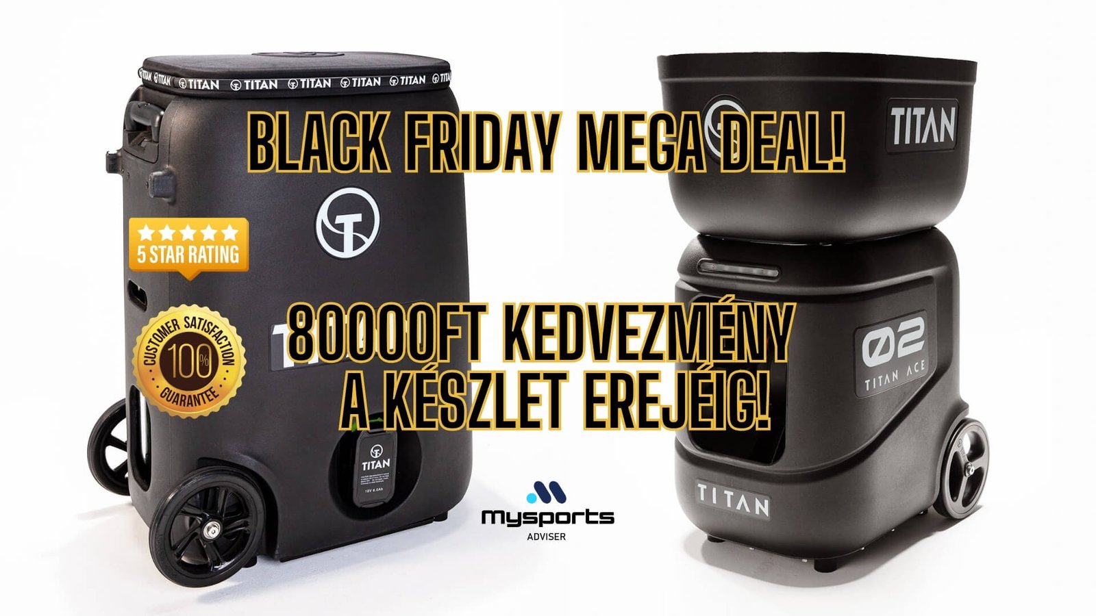 Titan teniszlabda adogatógép Black Friday